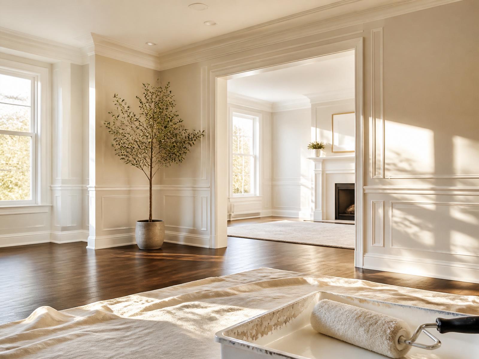 Beautifully painted Boston home interior
